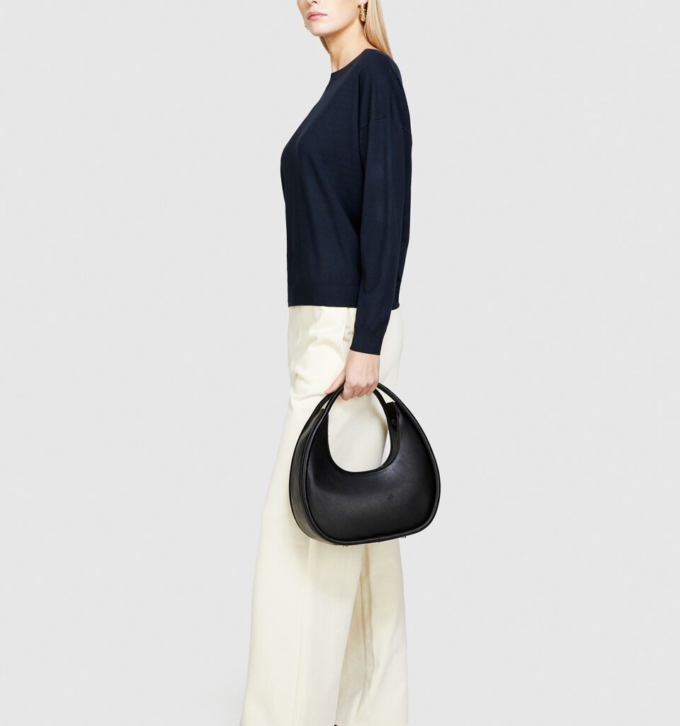 Boat neck sweater - women's boat neck sweaters - Dark Blue | Sisley image number 2